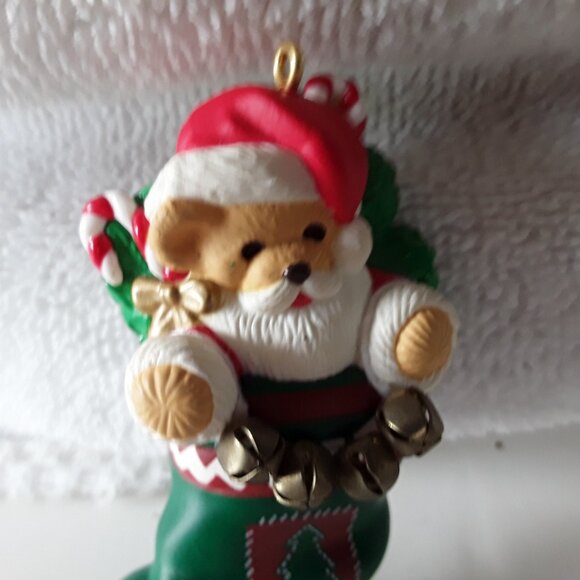 Hallmark -Santa Bear Stocking Ornament, 1996 - no box - Picture 3 of 3